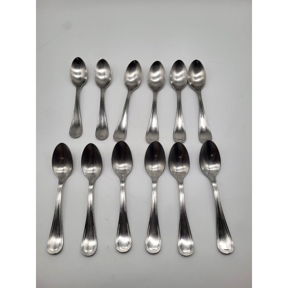 Reed & Barton BOSTON PEARL Teaspoon Stainless Steel 18/8 Korea Set of 12 - Picture 1 of 9